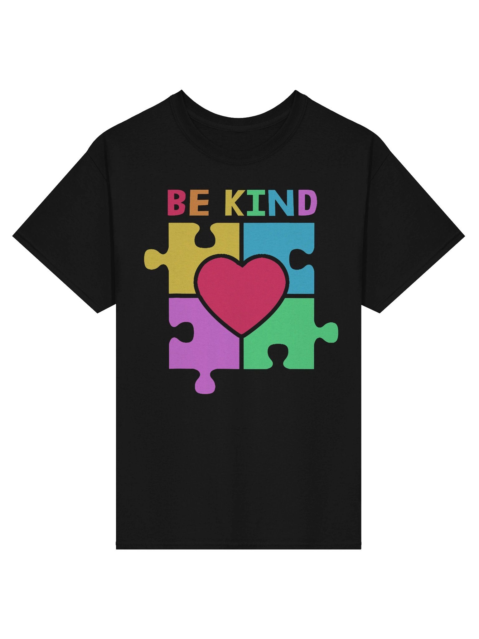 Kindness Puzzle Heart Tee product image (1)