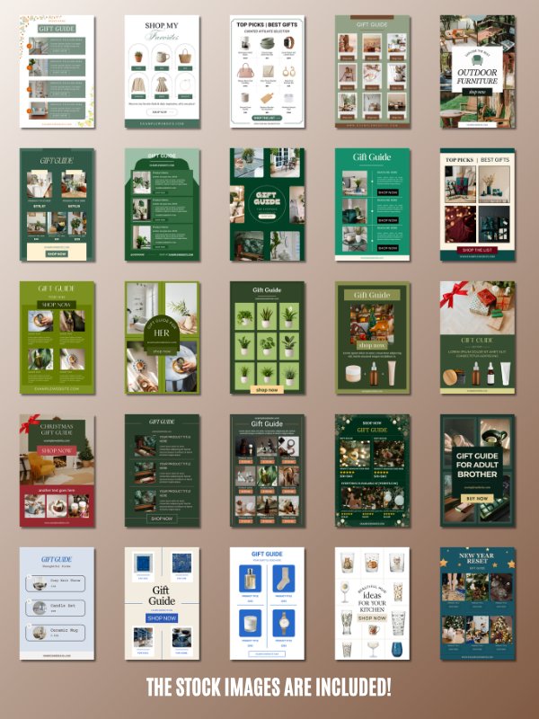 Affiliate & Gift Guide Canva Templates for LTK, ShopMy & Pinterest product image (5)
