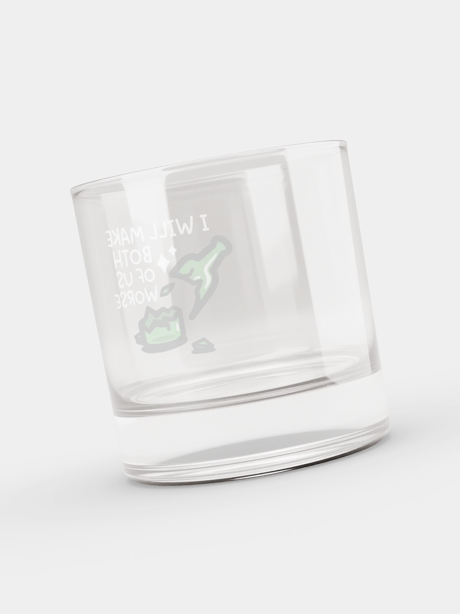 I Will Make Both of Us Worse Rocks Glass product image (8)