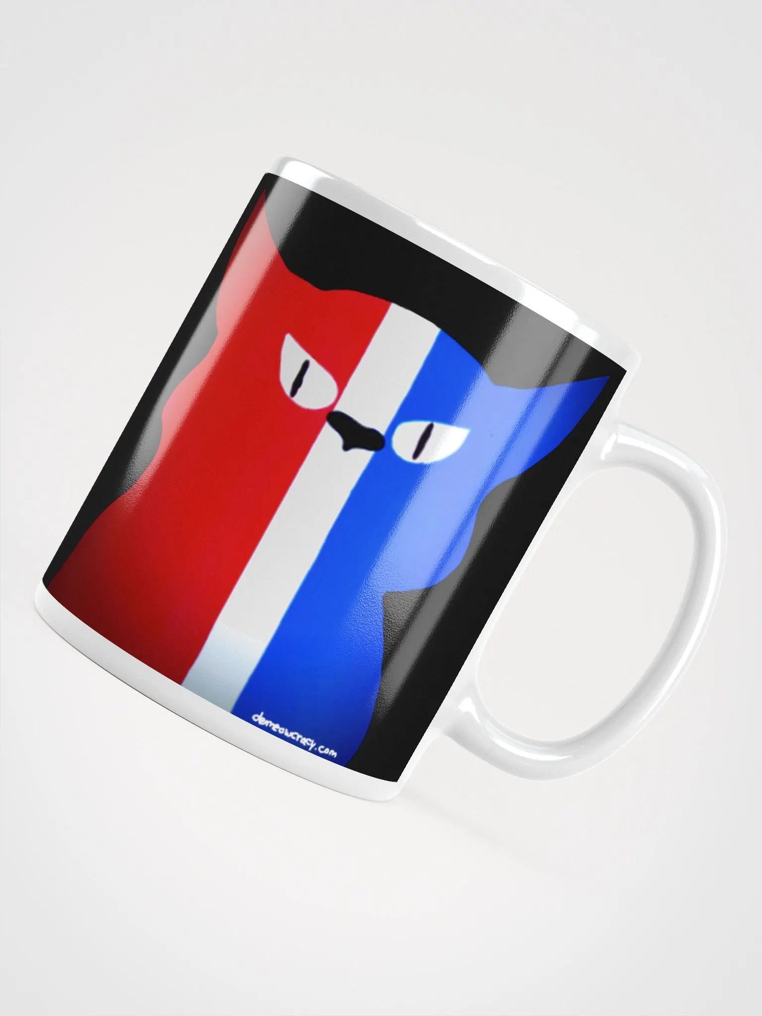 Tricolor Cat Demeowcracy Mug product image (4)