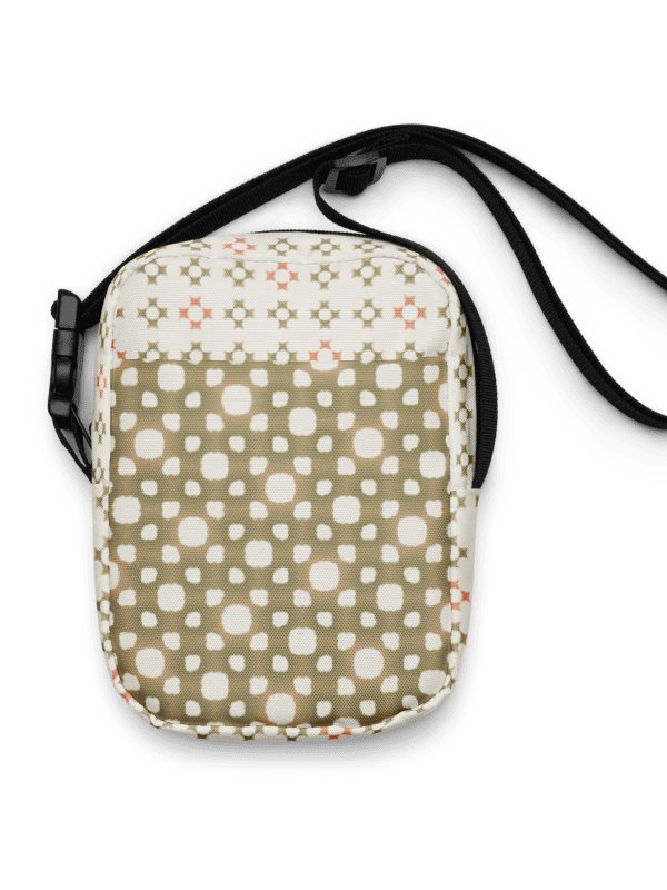 Boho Crossbody Bag in Warm Olive Green & Creamy Beige | Retro-Inspired, Lightweight, Everyday Shoulder Bag product image (1)