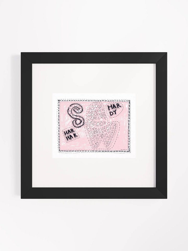 sew hardy har har Panel Card Print Framed product image (2)
