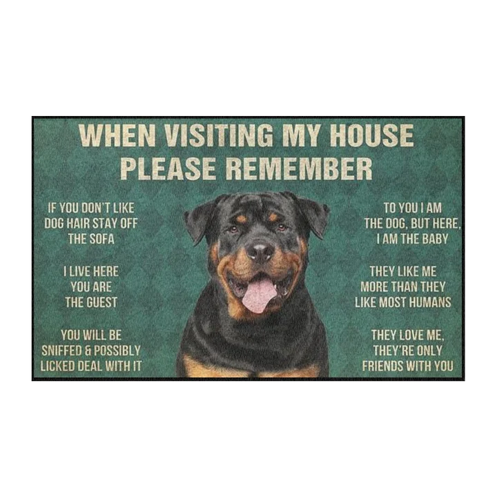 Rottweiler Welcome Mat product image (1)