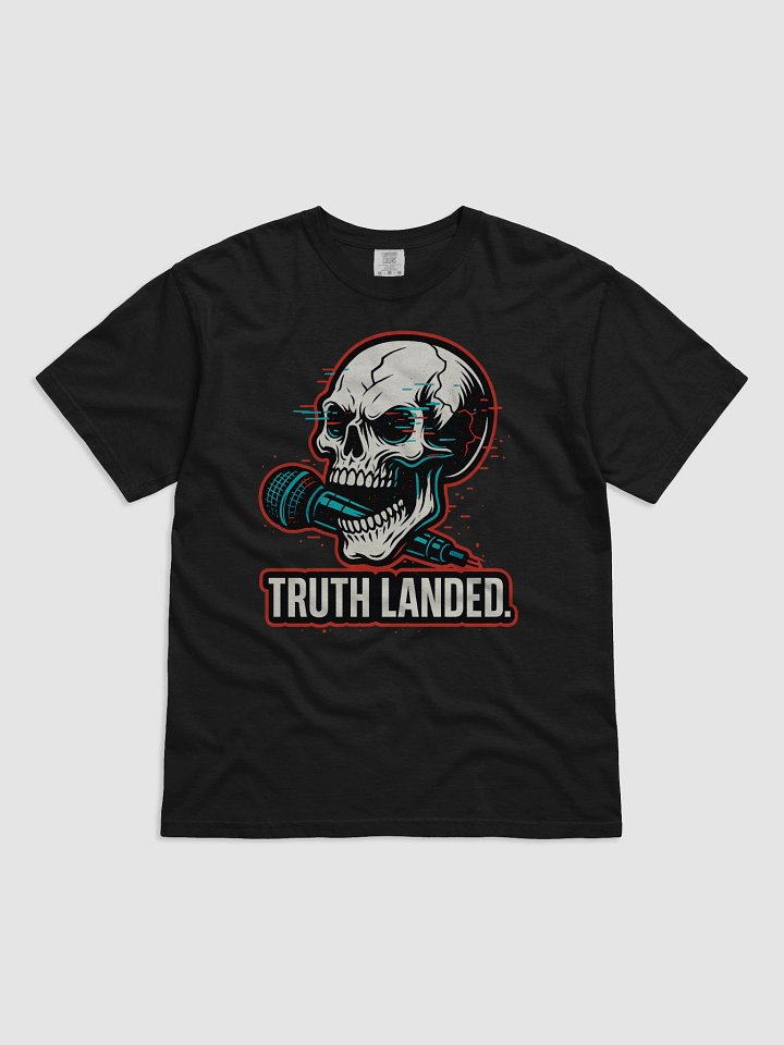 TRUTH LANDED – Glitch Skull Mic Tee product image (1)