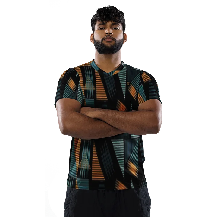 Lafate Store Designer Full Print Shirt Black Multicolor product image (2)
