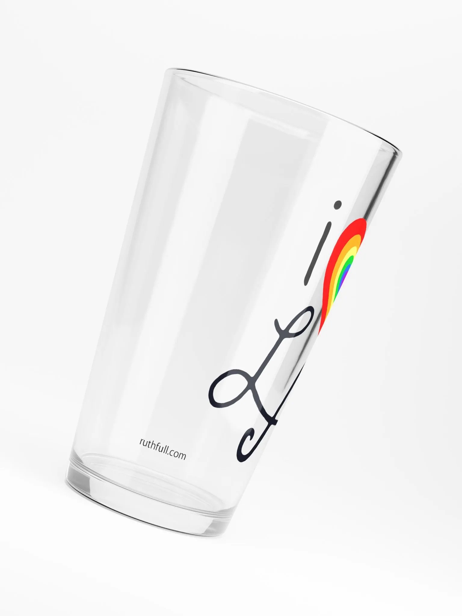 i ❤️ LA Pint Glass ~ Rainbow product image (5)