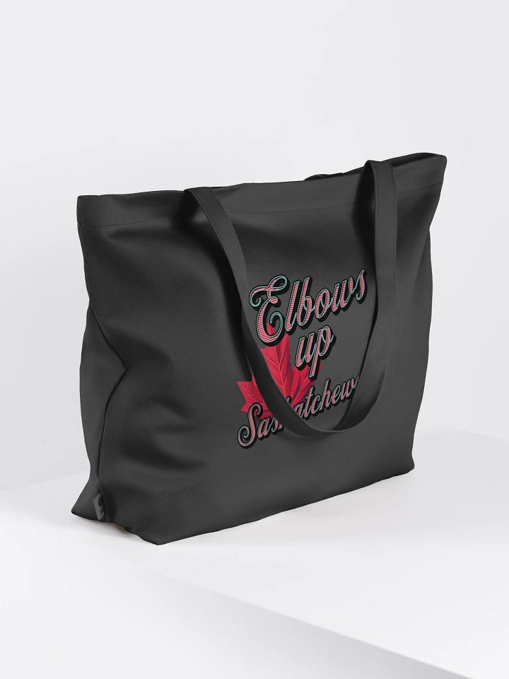 Elbows Up Maple Leaf Saskatchewan Pride Organic Tote product image (1)