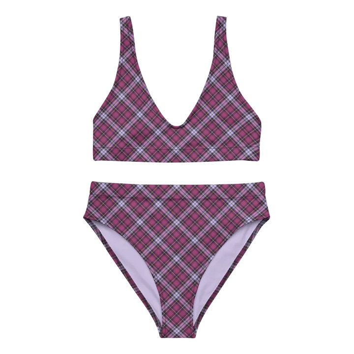 Bright Purple Plaid Bikini product image (2)