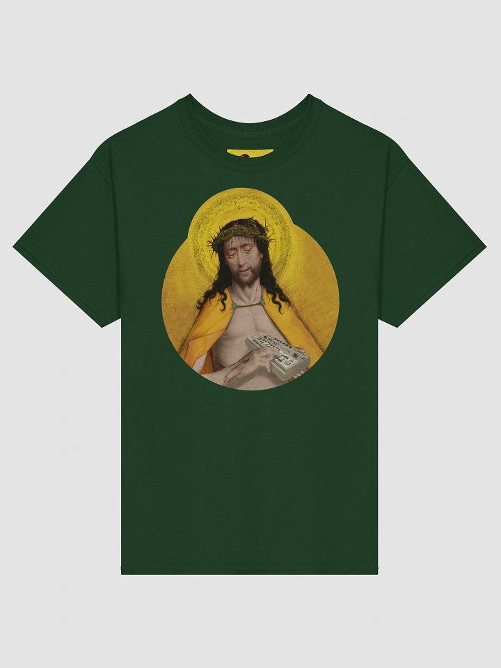 Holy Synthesis, by Frank Fonik (tb-3-0-3 tribute), Techno EDM, Unisex t-shirt product image (1)