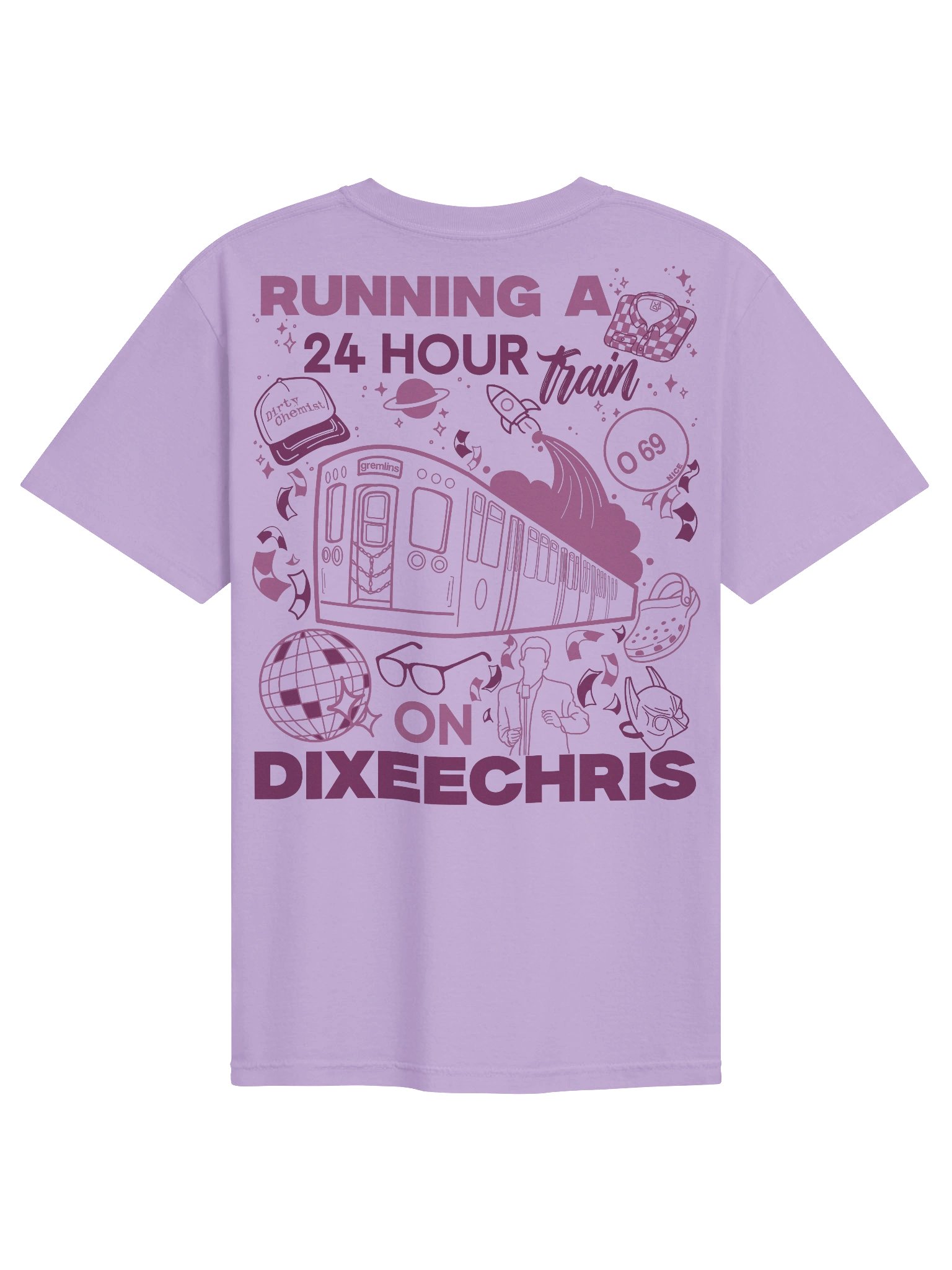 24hr Train Tee - Purple product image (1)