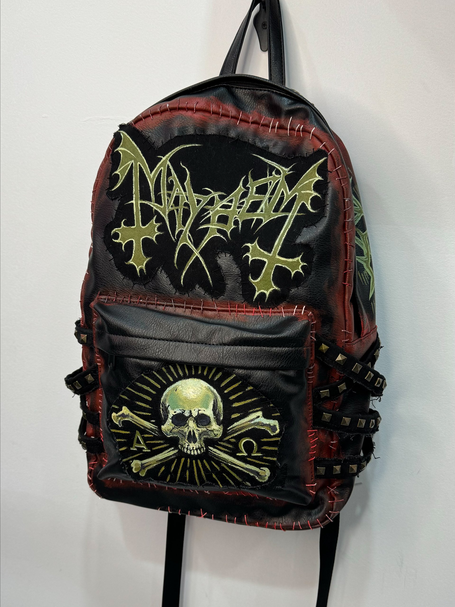 🌑 MAYHEM "De Mysteriis" Custom Hand-Painted Backpack product image (3)