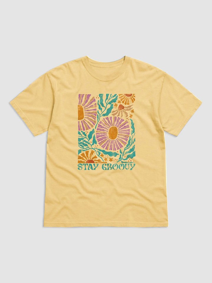 Stay Groovy Boho Retro Disco Flowers | Aesthetic, Hippie, Psychedelic & Motivational Tees product image (7)