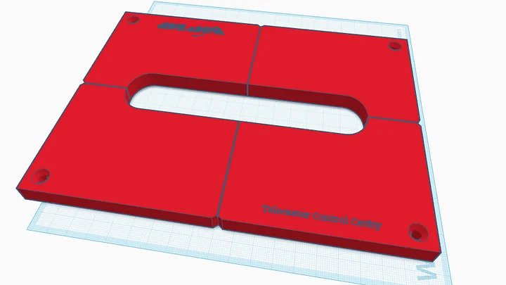 Telecaster Guitar Control Cavity Routing Template (3D Print File) product image (2)