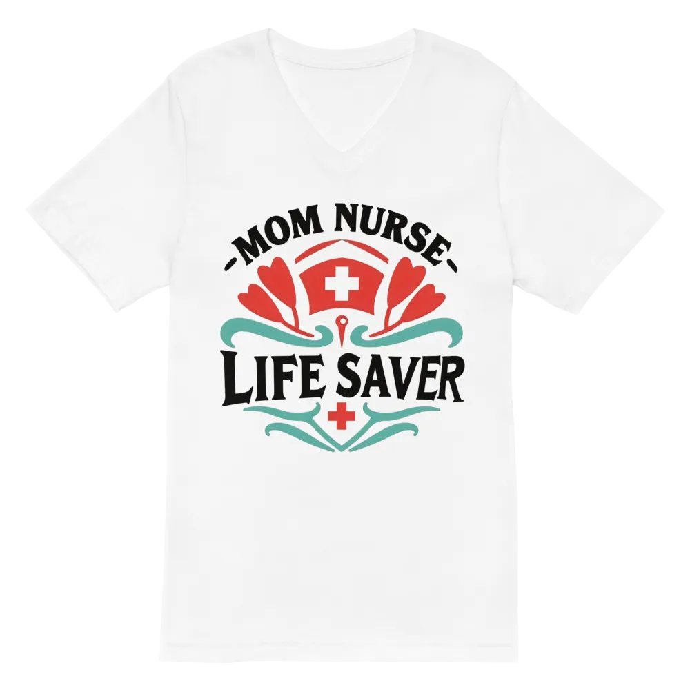 Mom Nurse Life Saver V-Neck Tee product image (2)