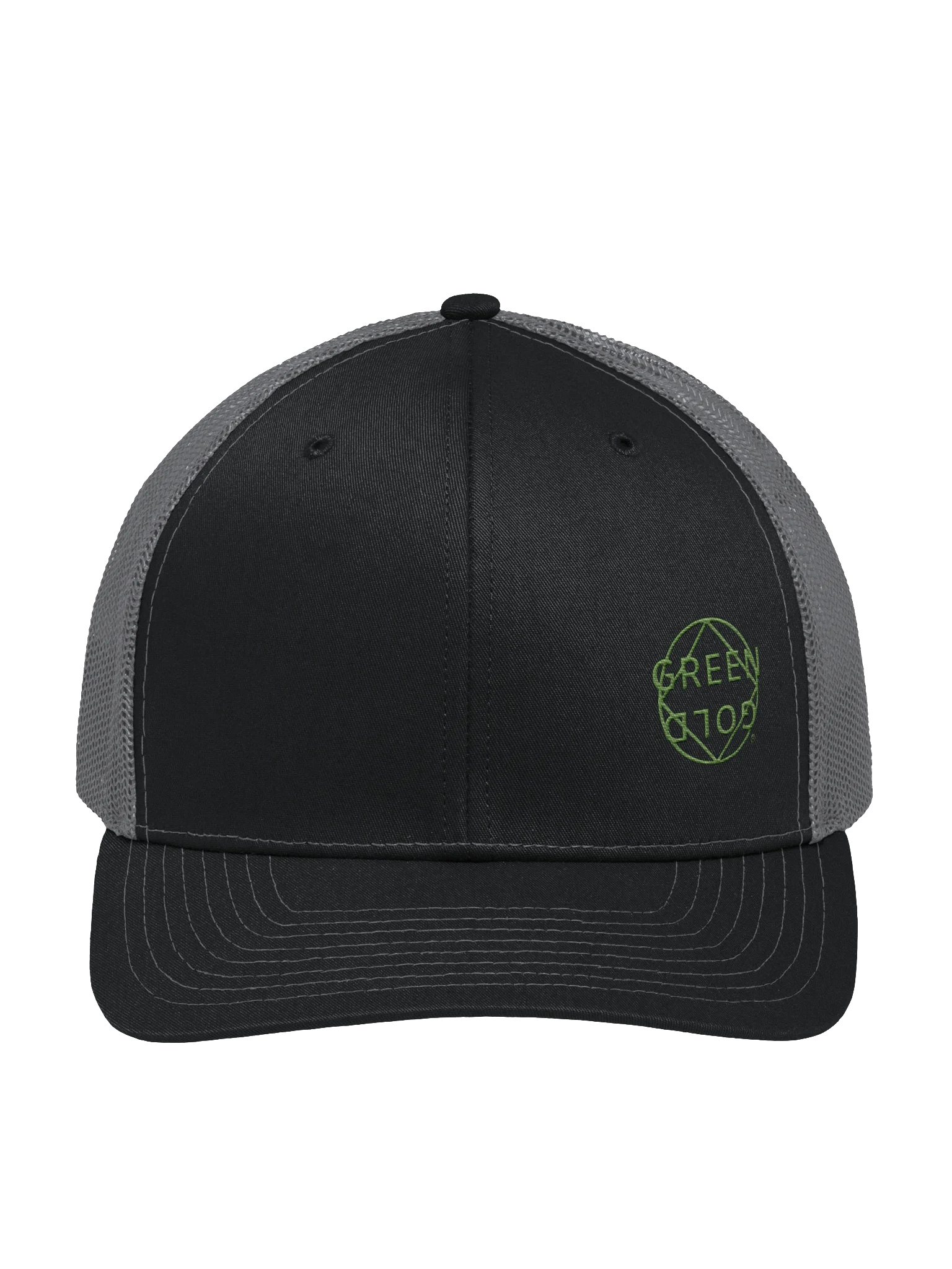 Green Gold Circular Logo Trucker Hat product image (2)