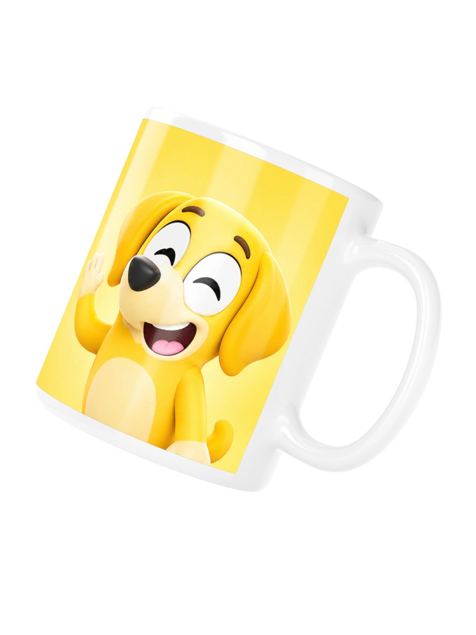 Yellow Puppy - Premium White Glossy Mug product image (10)