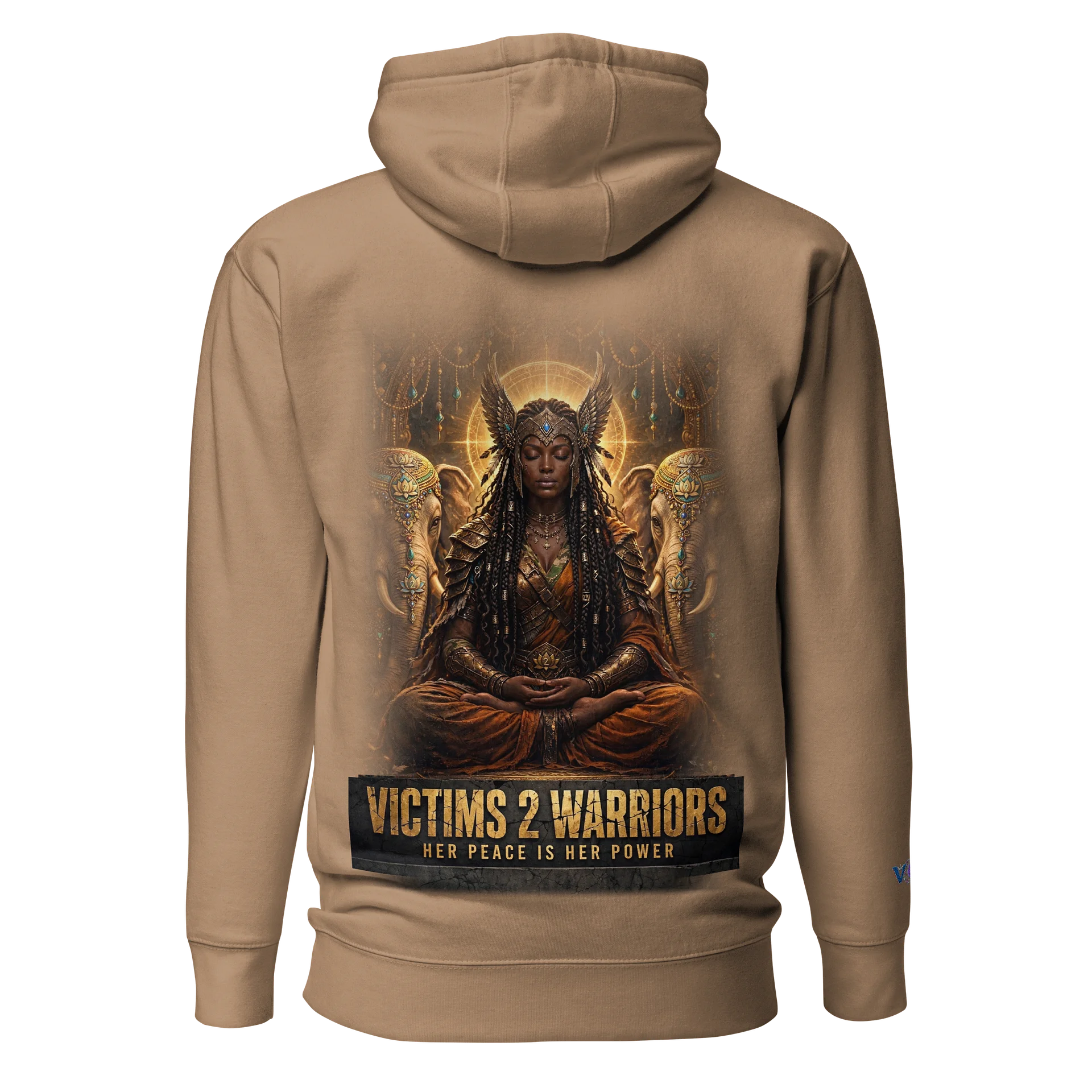 V2W “CROWNED IN STRUGGLE, JEWELED IN SURVIVAL “. Meditation Hoodie product image (5)