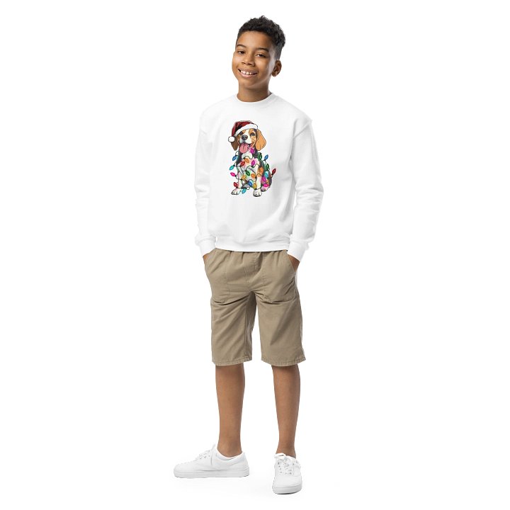 Funny Christmas Beagle Youth Sweatshirt product image (1)