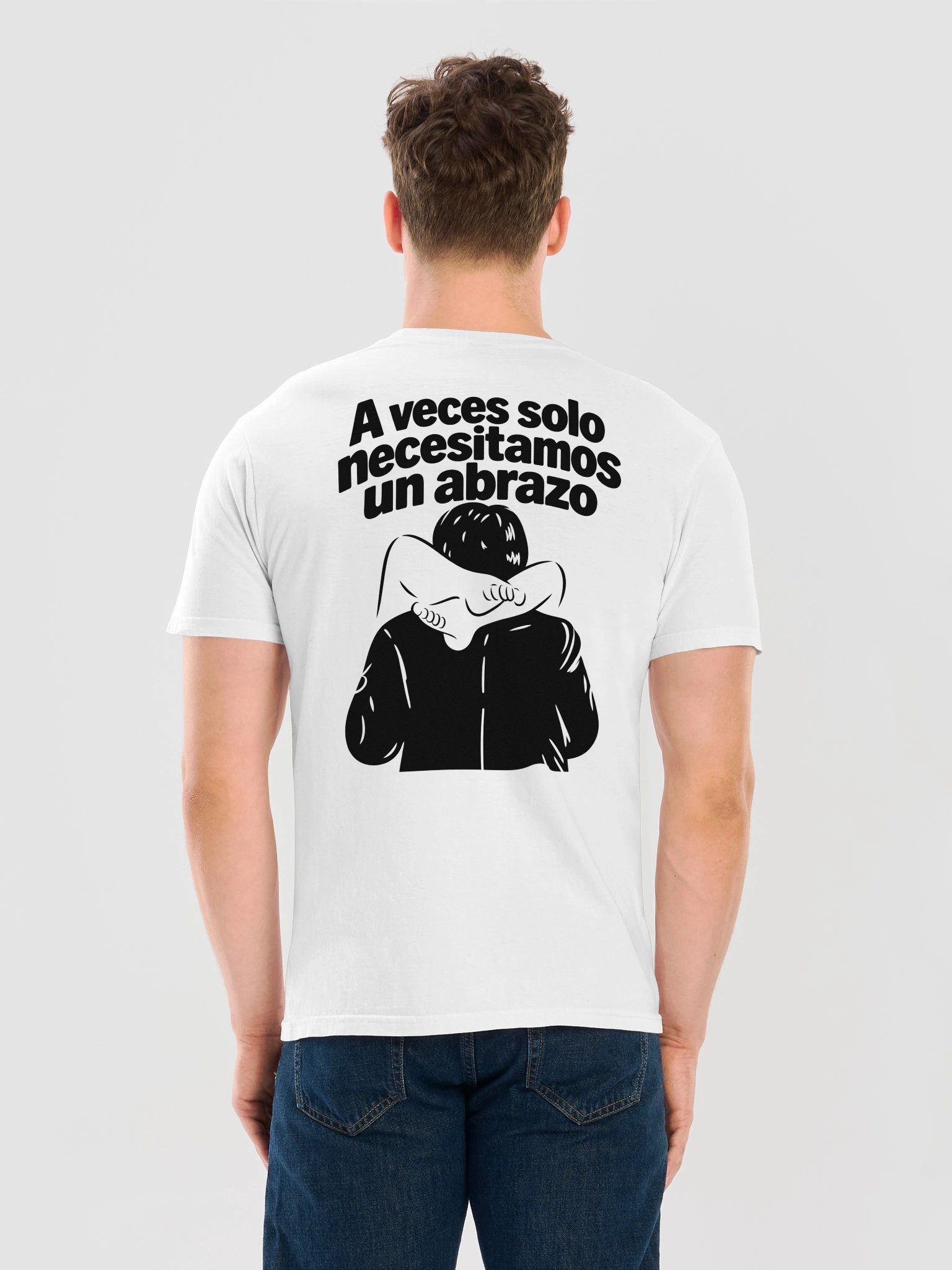 A veces solo necesitamos un abrazo – Camiseta unisex Bella Canvas divertida y sarcástica product image (62)