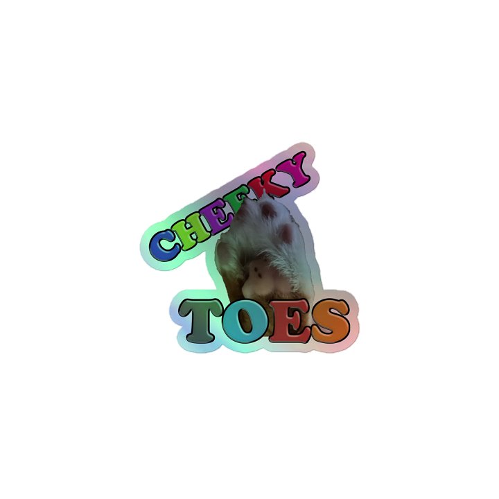 Cheeky Toes Holo Sticker product image (1)