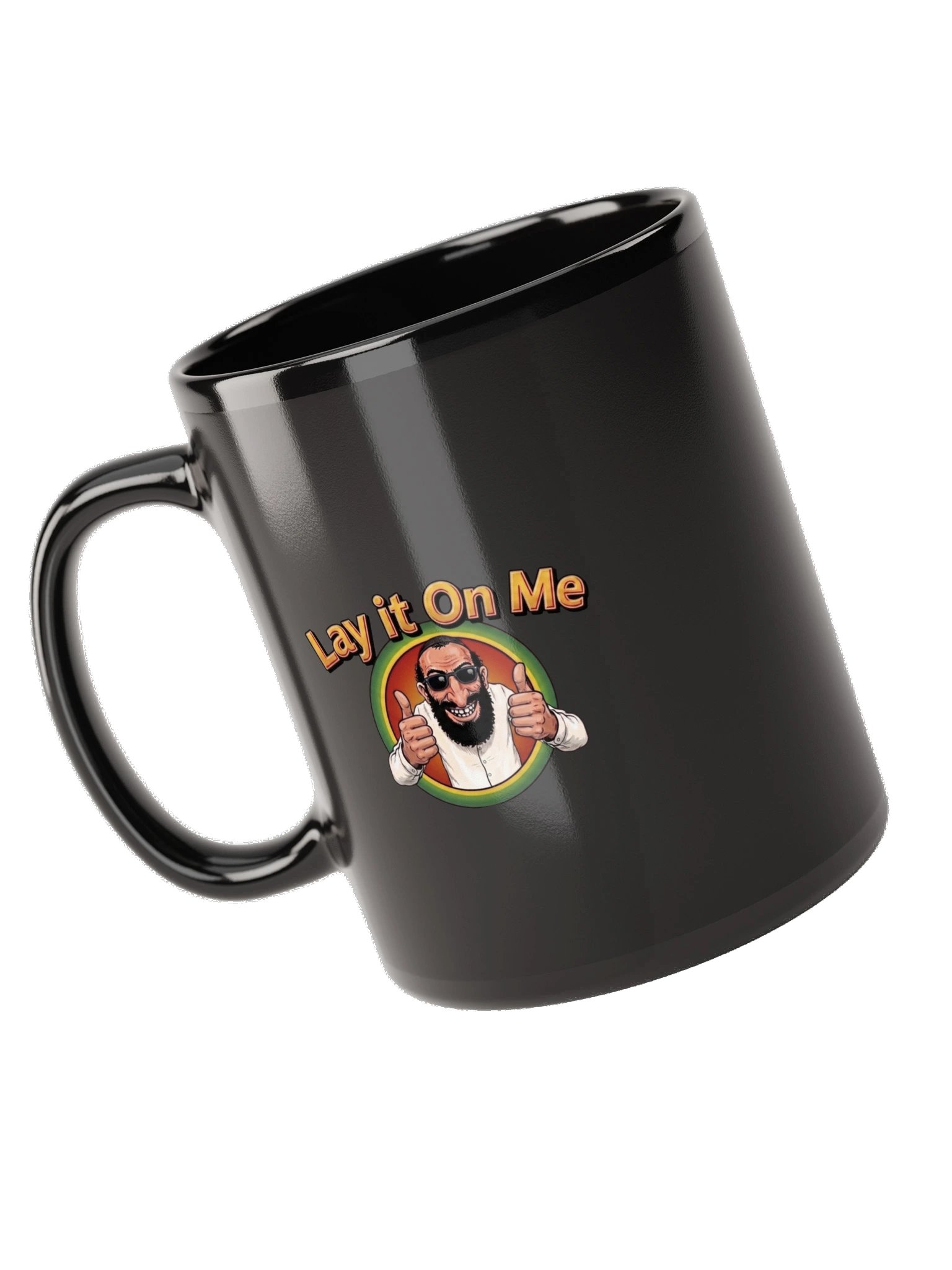 Lay it On Me Black Glossy Mug product image (5)