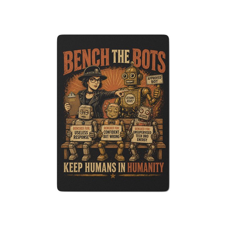 Bench the Bots Retro Poker Deck product image (1)