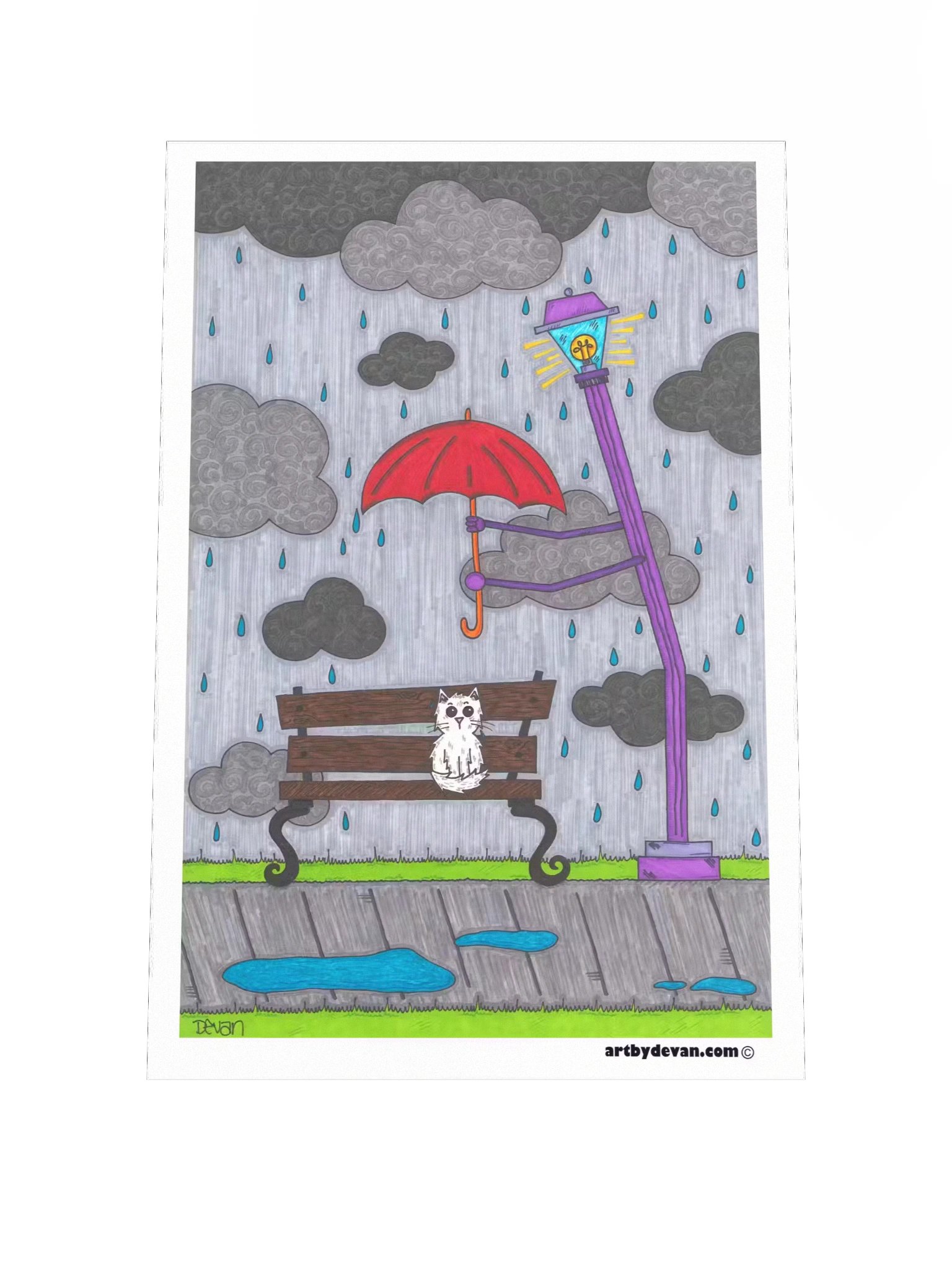 Art Print: The Friend in the Storm product image (1)