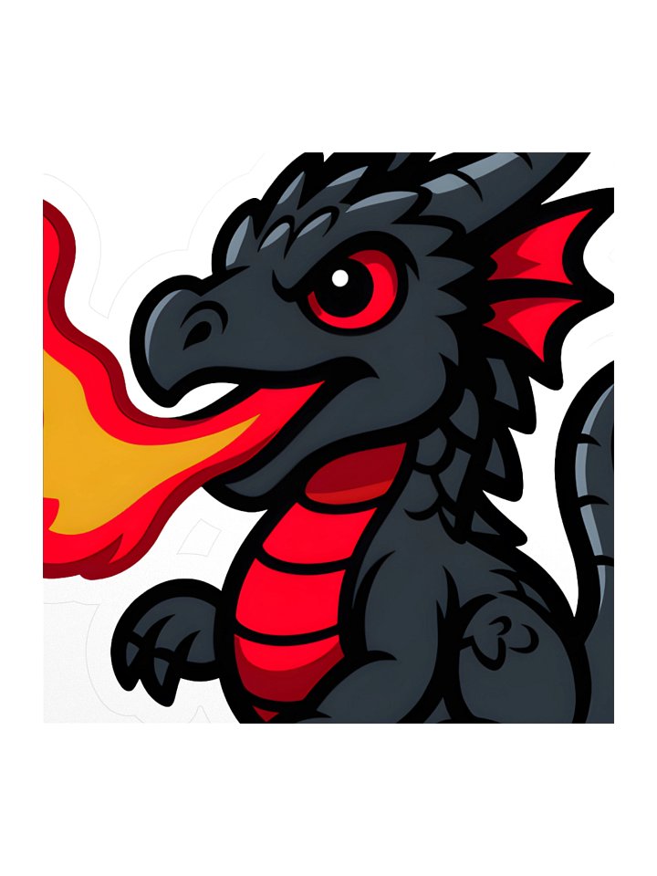 Char the Baby Dragon's Kiss Cut Stickers product image (3)