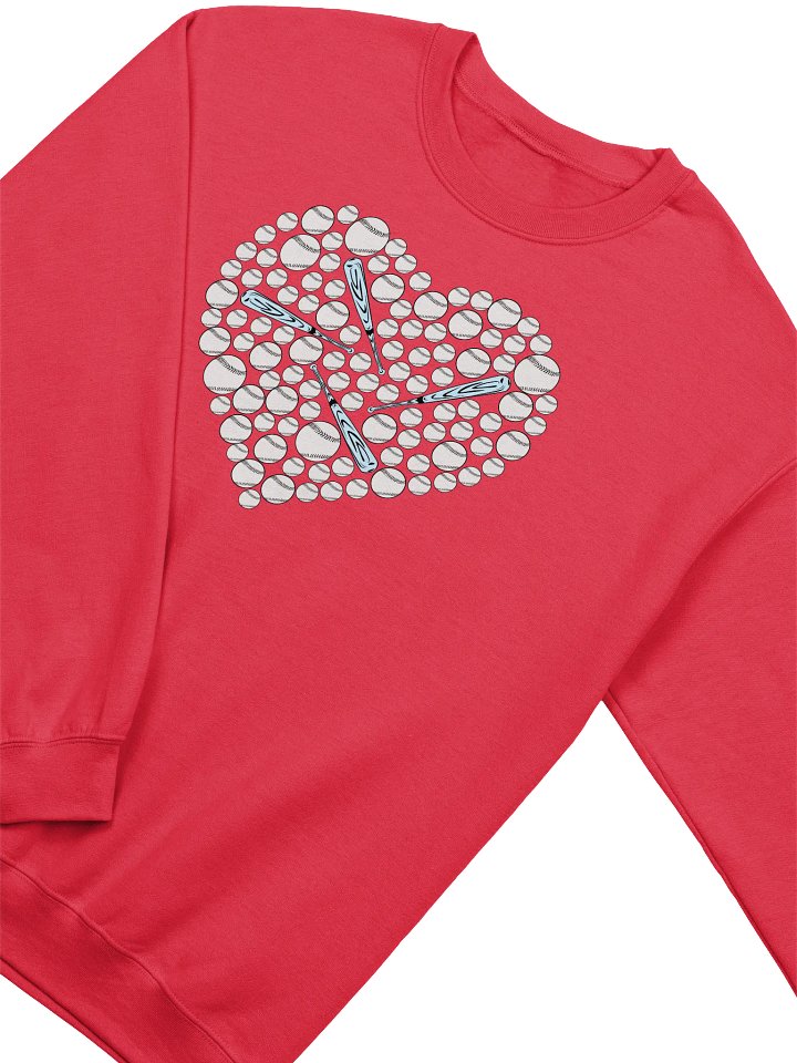 Pure Heart Baseball Love Crewneck Sweatshirt product image (2)