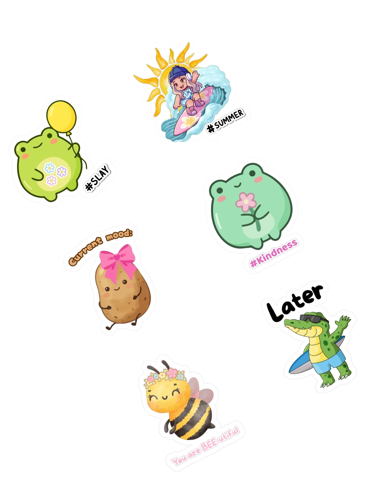 Aviella's Kiss-Cut Kawaii Sticker Sheet product image (1)