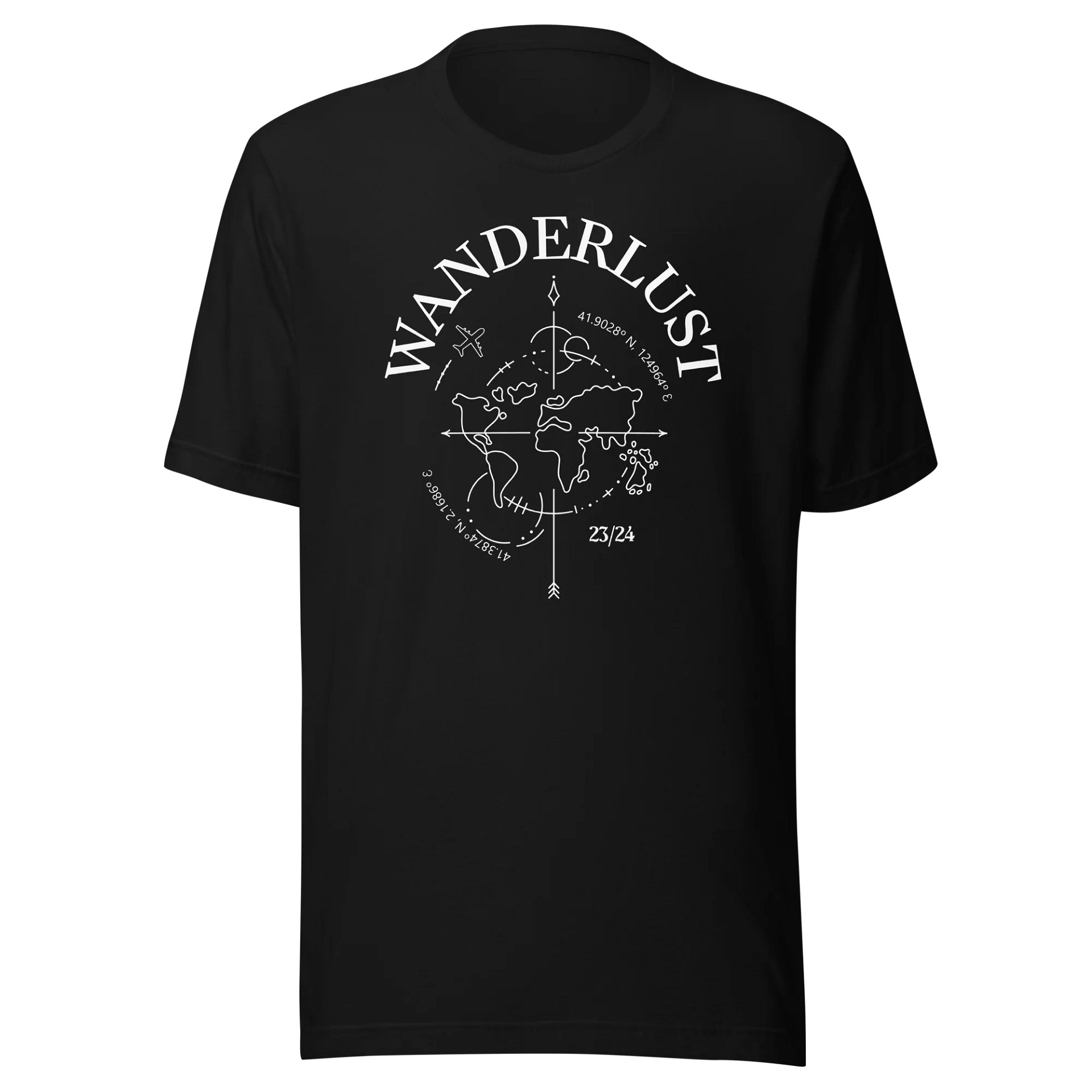 Wanderlust World Map Graphic T-Shirt product image (2)