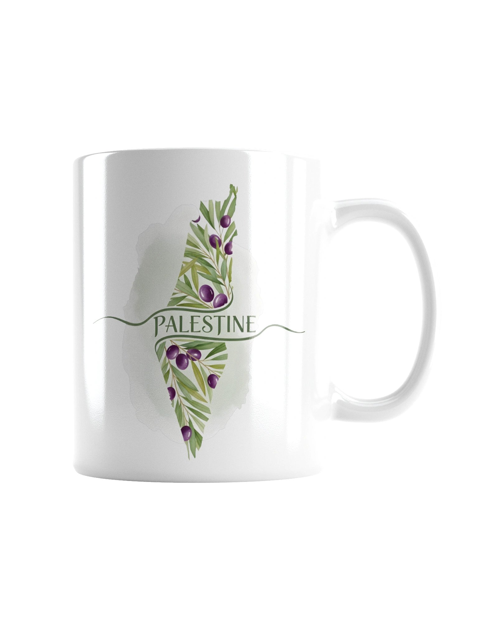 Palestine Map Olive Mug product image (4)