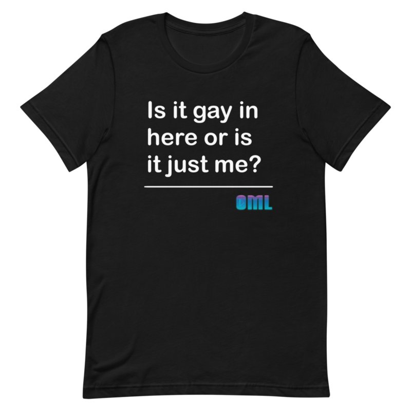 Is It Gay In Here? T-Shirt - Black product image (1)