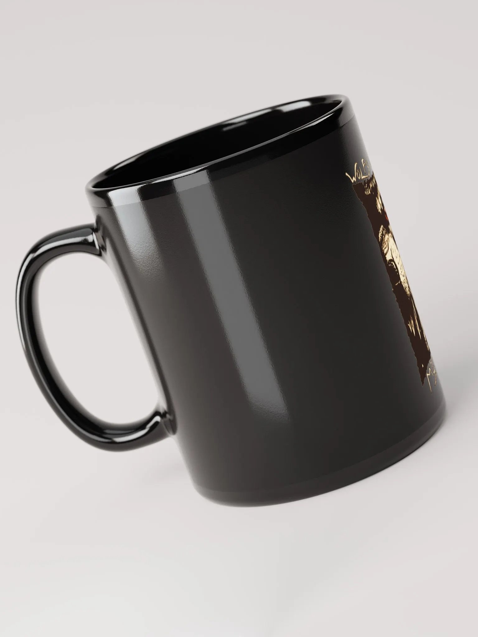 Snarling Wolf Logo- Black Mug product image (3)