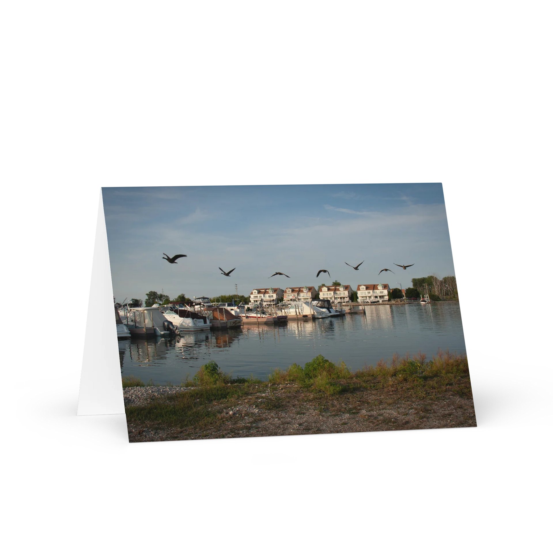 Tranquil Waterfront Greeting Card product image (1)