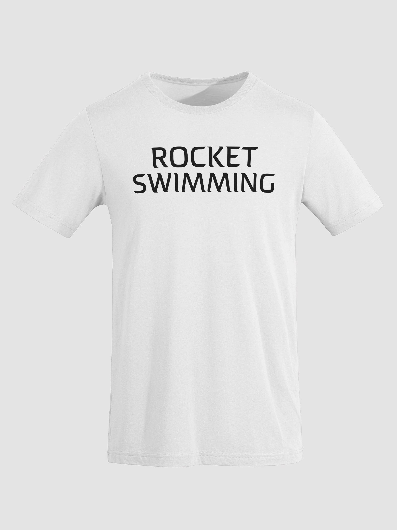 Rocket Swimming T-Shirt Tri-Blend (White) product image (8)
