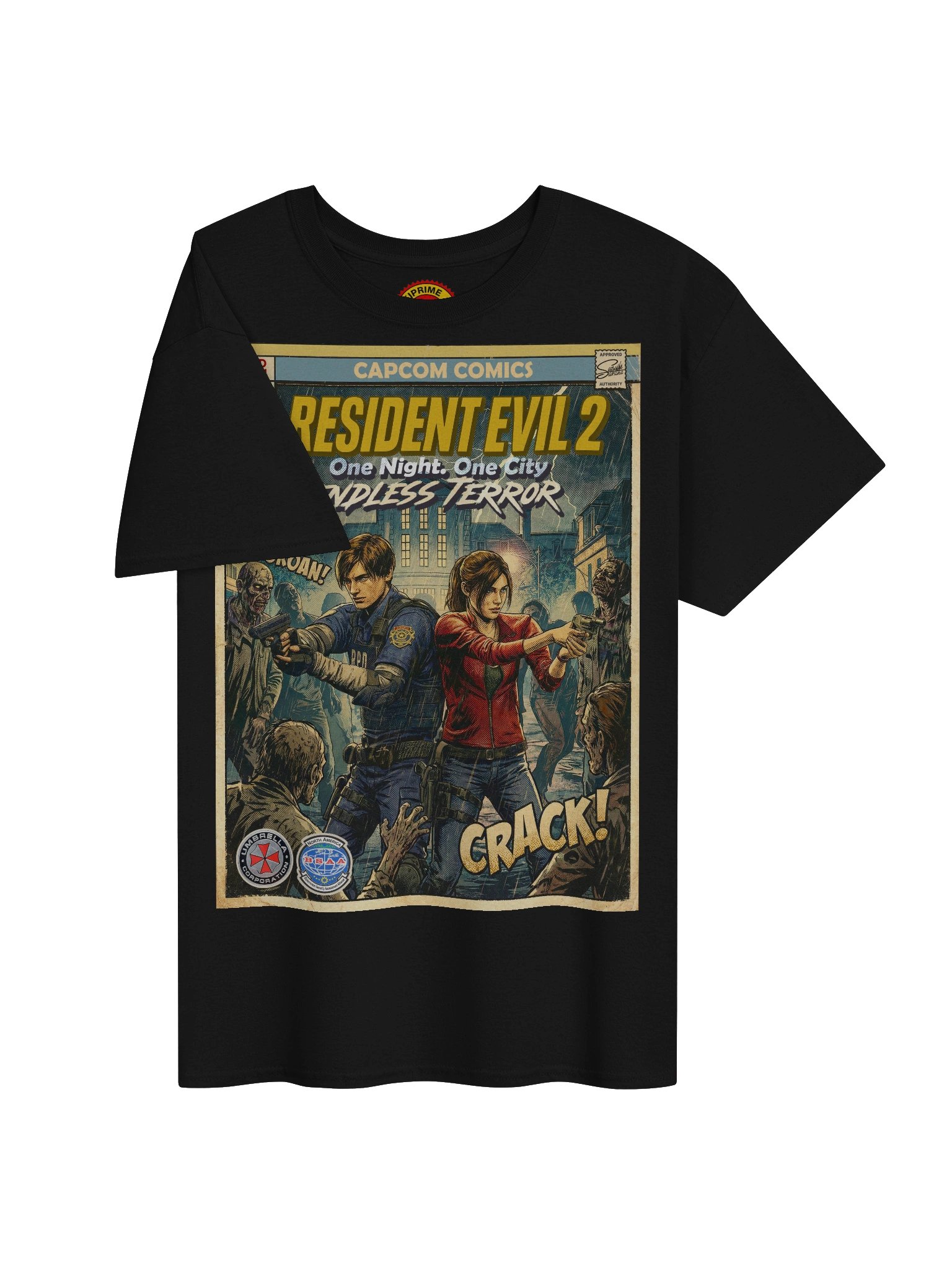 Resident Evil 2 Comic Art T-Shirt product image (3)