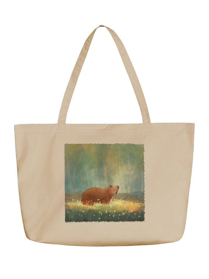 Bear in a Meadow Totebag product image (1)