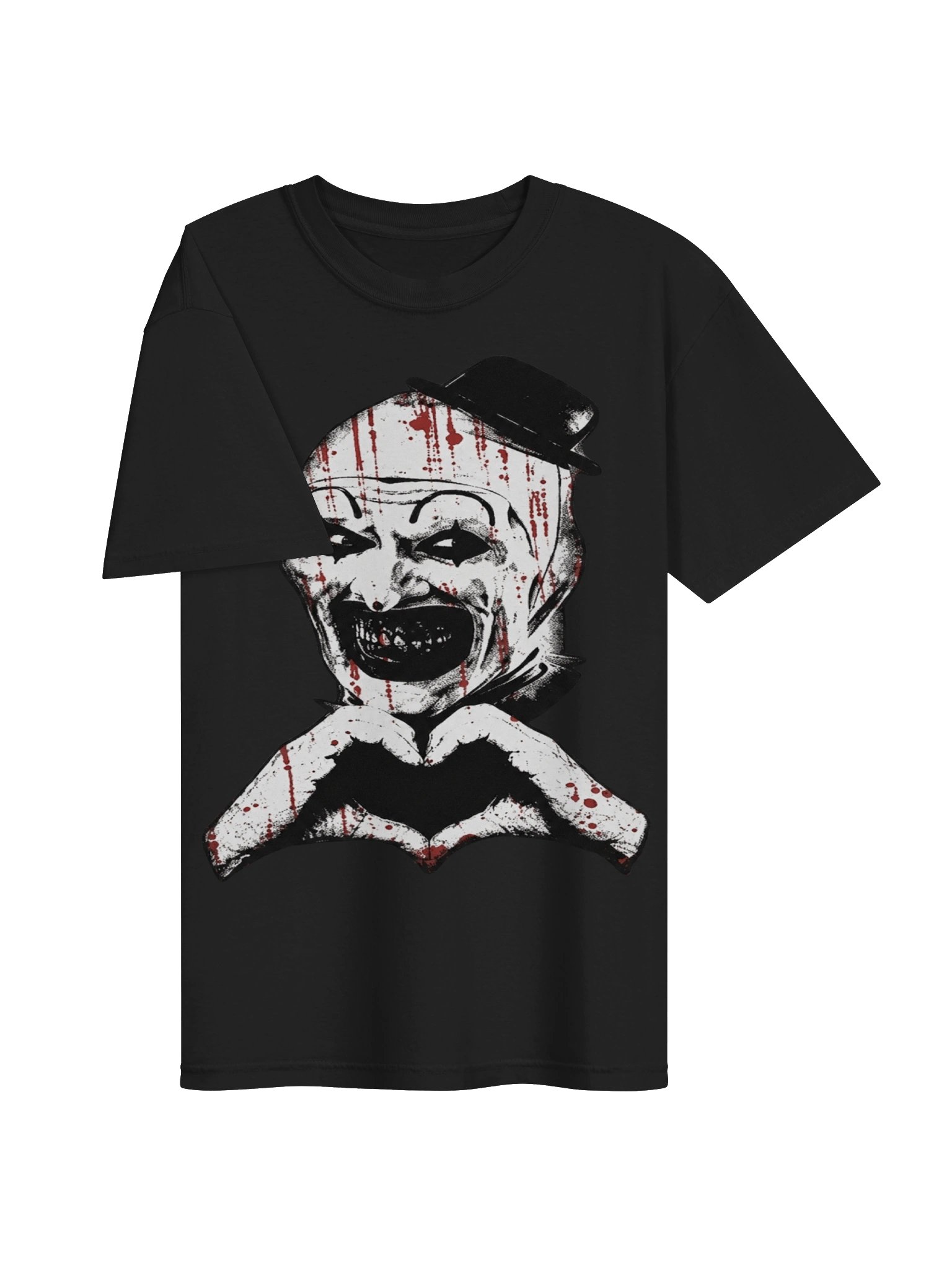 Sinister Smiling Clown Graphic Tee | Gothic Horror Shirt product image (3)