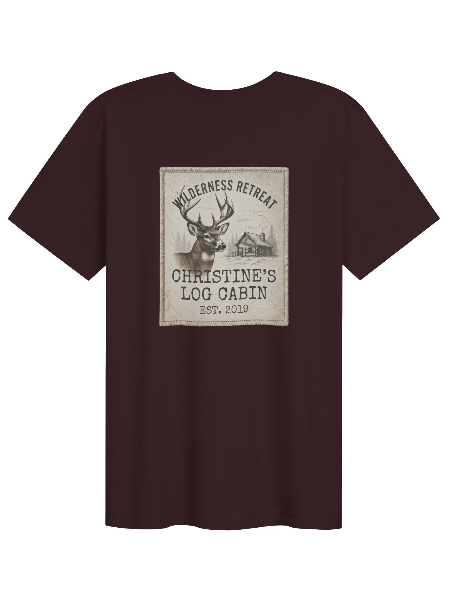 Christine's Log Cabin Premium Cotton T-Shirt | Rustic Logo Tee product image (82)