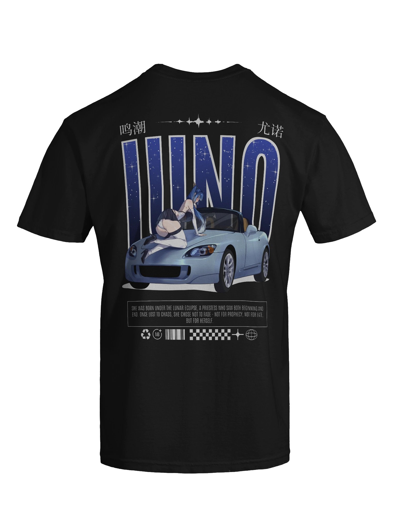 Iuno JDM T-Shirt (Dark Colors) | WuWa Anime Streetwear product image (9)