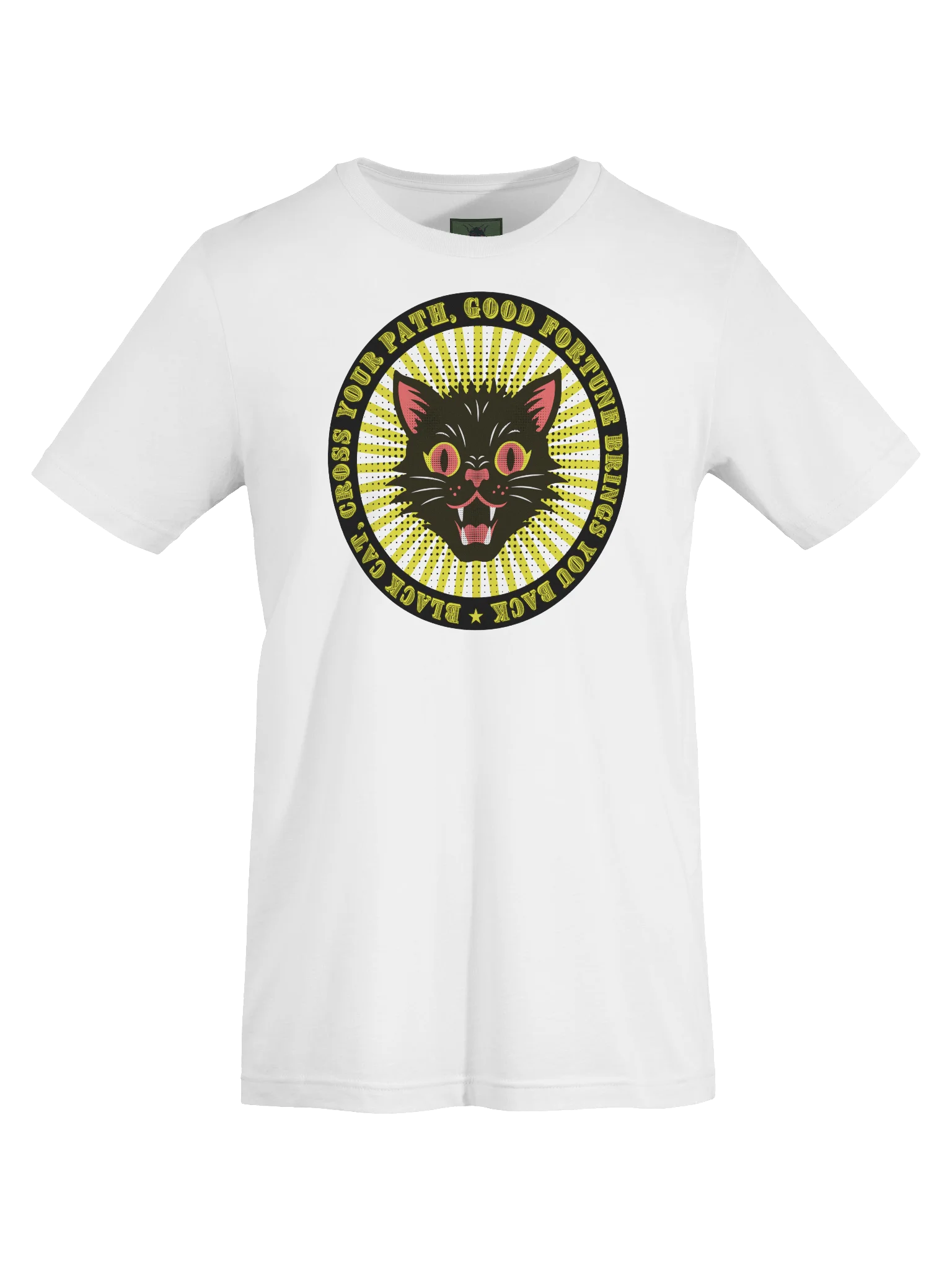 Lucky Black Black Cat Graphic T-Shirt product image (1)