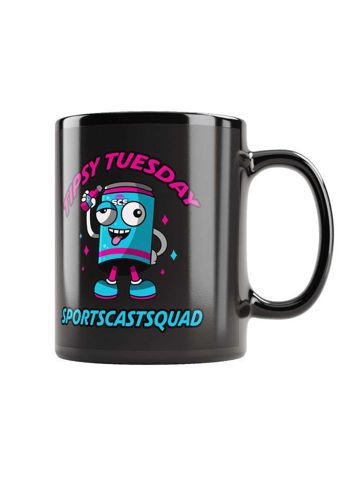 TIPSY TUESDAY "BREWSKI" BLACK MUG product image (2)