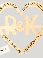 Personalized Wooden Heart Wall Art – Custom Engraved Wedding Gift, Anniversary Sign, Engagement Keepsake product image (5)
