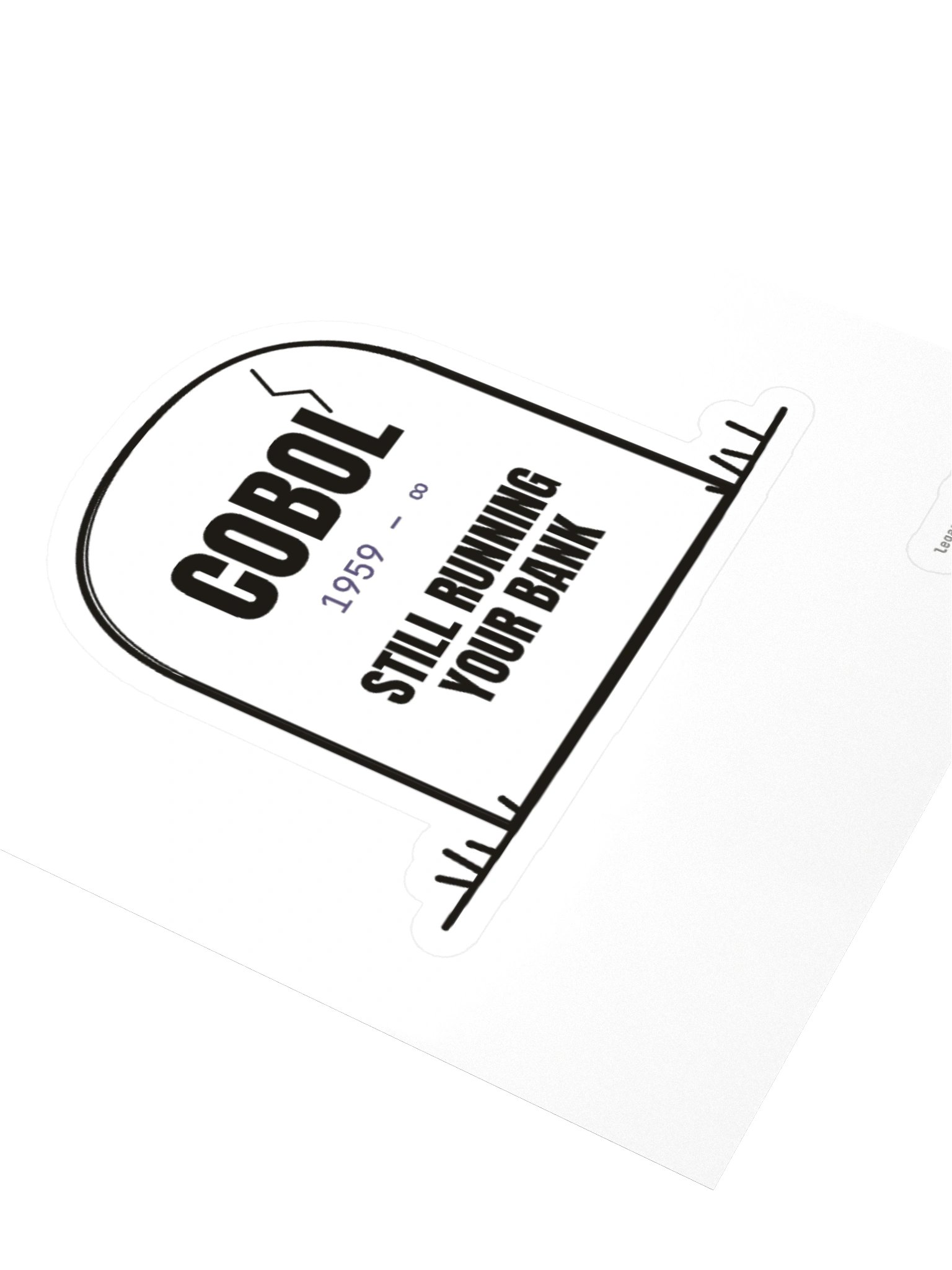 COBOL Tombstone sticker product image (8)