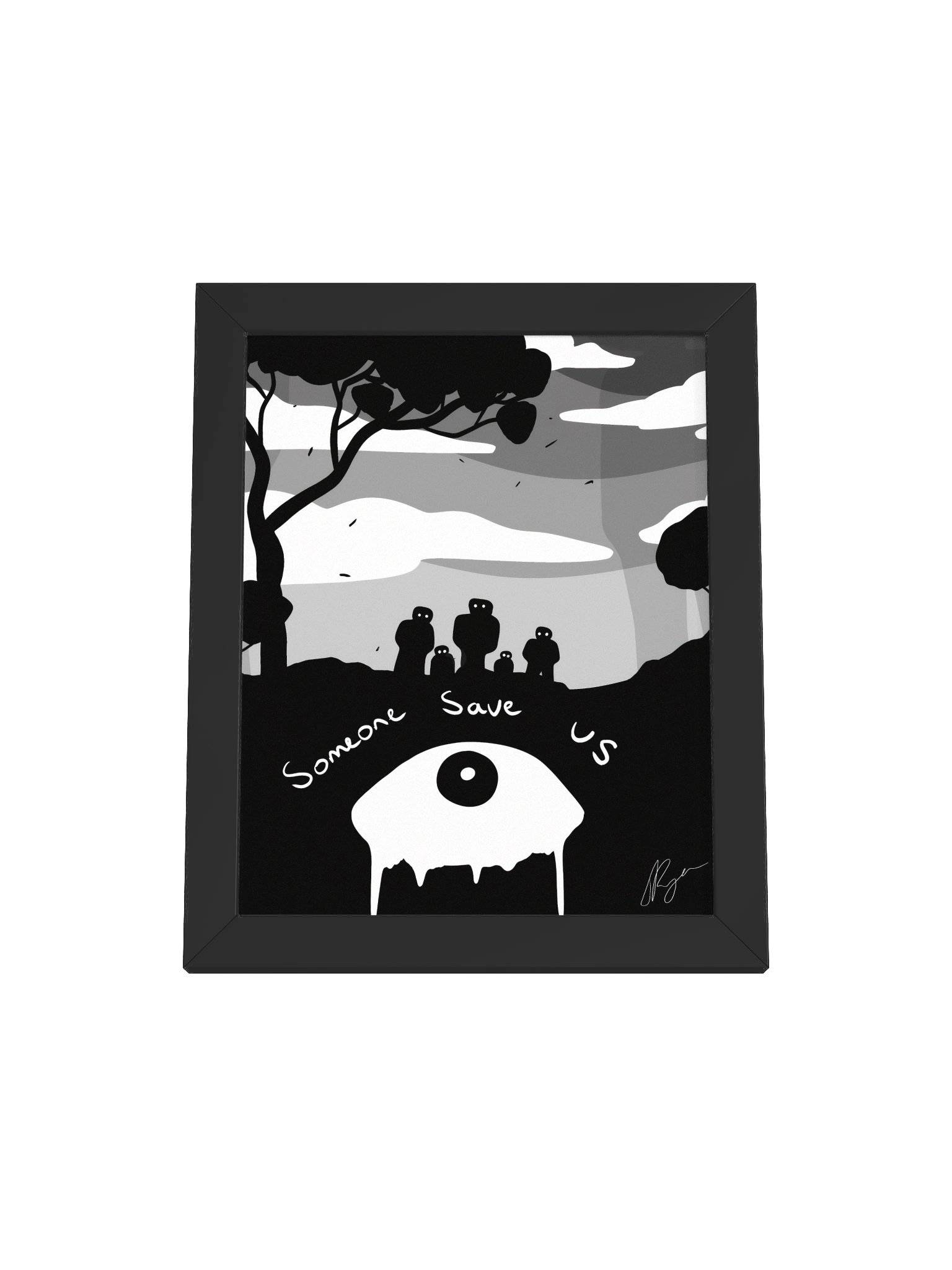 Someone Save Us — Framed Print product image (1)