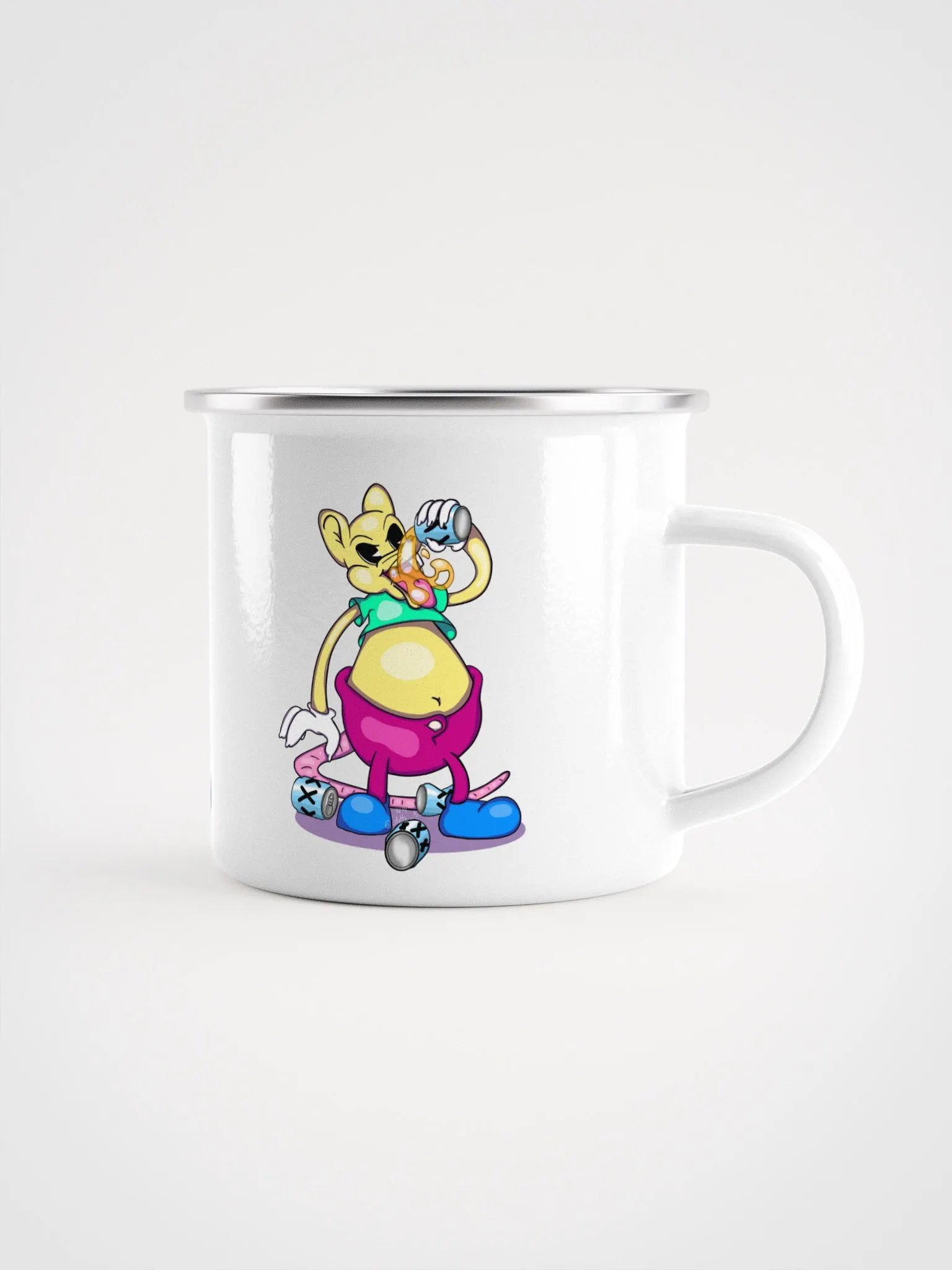 Drunk Rat Enamel Mug product image (1)