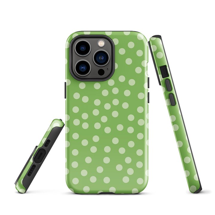 Matcha Green Scatter Dots iPhone Case product image (2)