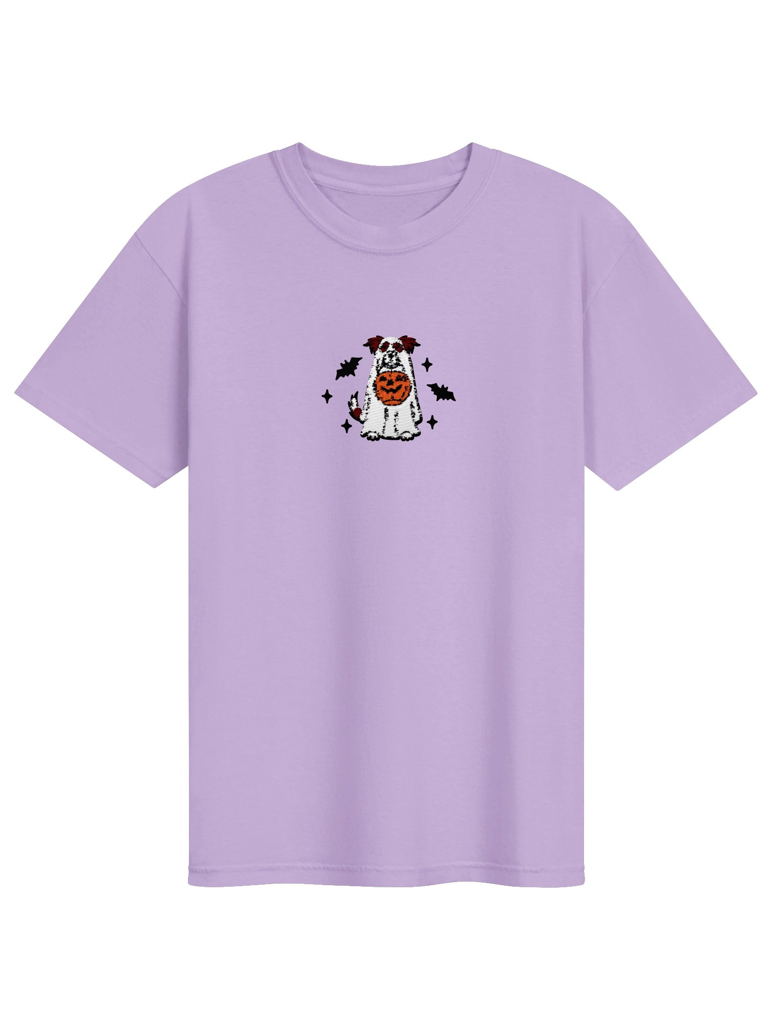 Halloween Border Collie(Red & White) Embroidered T-Shirt product image (41)
