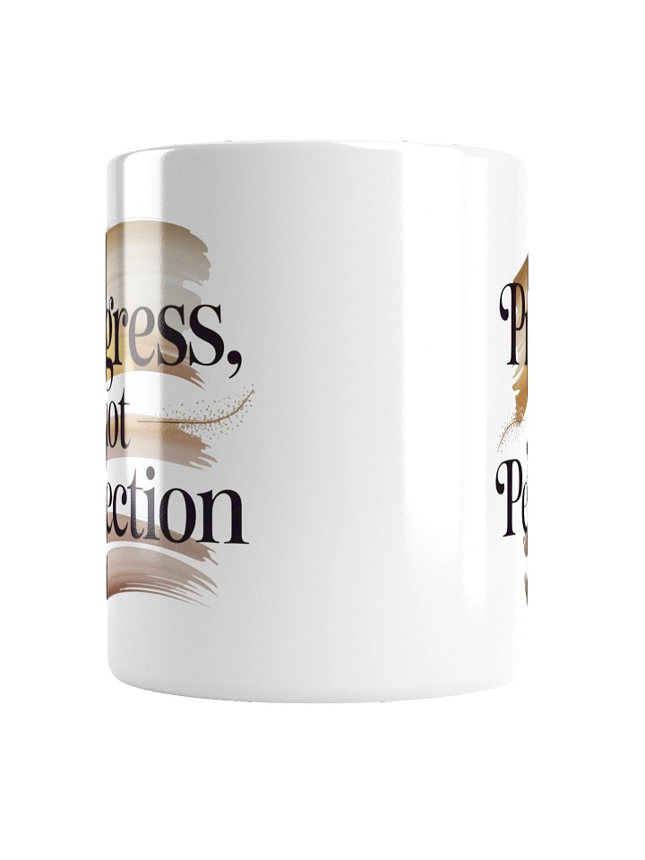 Progress Not Perfection Coffee Mug – Motivational Quote Gift product image (2)